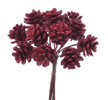 Vánoční dekorace ŠIŠKA ČERVENÁ