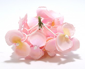 Umělá květina Hortenzie světle růžová