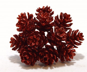 Vánoční dekorace ŠIŠKA ČERVENÁ