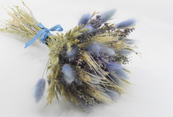Sušená kytice MODRÝ LAGURUS