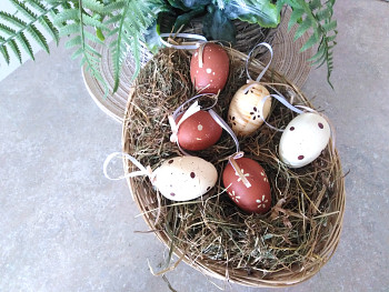 Velikonoční vajíčka Hnědé odstíny