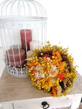 Sušená kytice ŽLUTÁ NIGELA