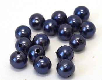 Dekorační perly modré 14 mm       