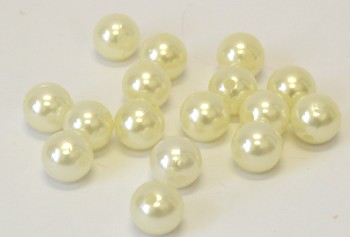 Dekorační perly krémové 14 mm        