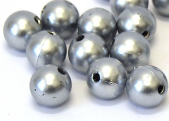Dekorační perly stříbrné 20mm           