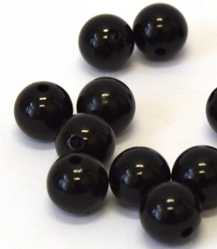 Dekorační perly černé 20mm           