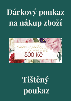 Dárkový poukaz tištěný  500,- KČ