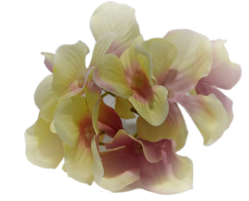 Umělá květina Hortenzie krémová
