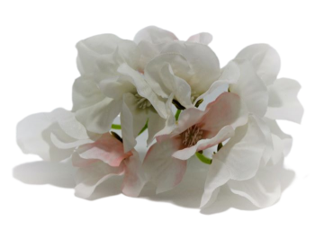 Umělá květina Hortenzie bílorůžová