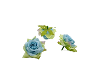 Umělá květina Růže Small horn modrá