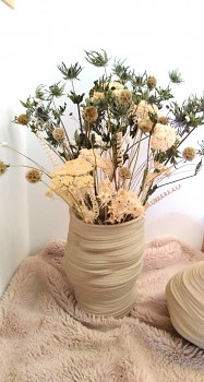 Sušené květiny do vázy BÍLÁ ACHIELA