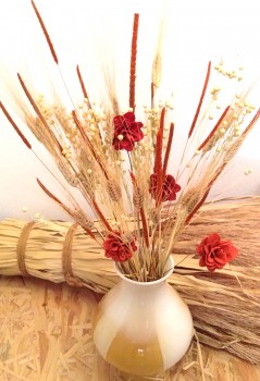 Sušené květiny do vázy TERACOTOVÉ KVĚTY